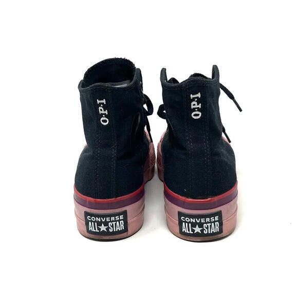 Converse x OPI All Star Platform High Top Edinburgher & Tatties Black & Pink 5.5 - Picture 6 of 10